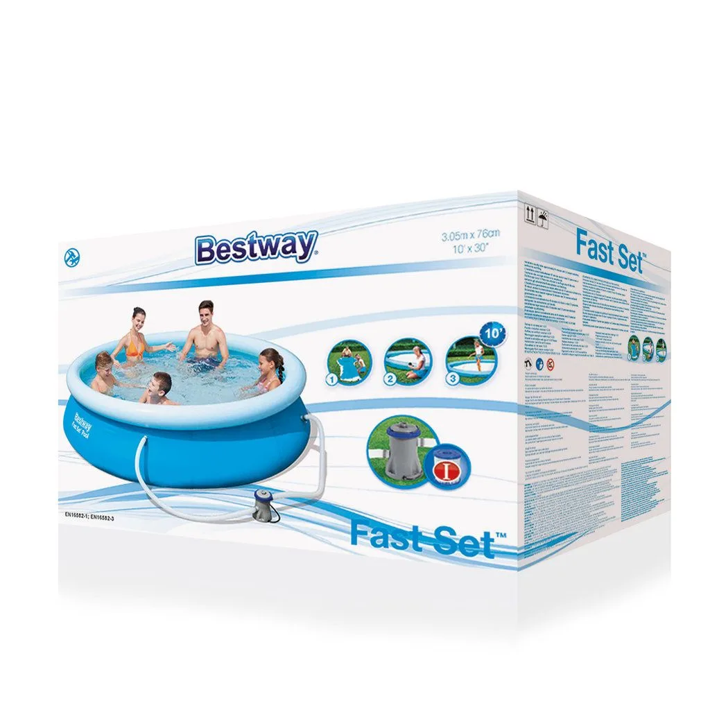 Надувной круглый бассейн Bestway 57270/57109 (305х76) с картриджным фильтром - фото 3