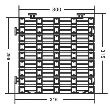 Коврик резиновый Aquaviva DE3030 зеленый - фото 2