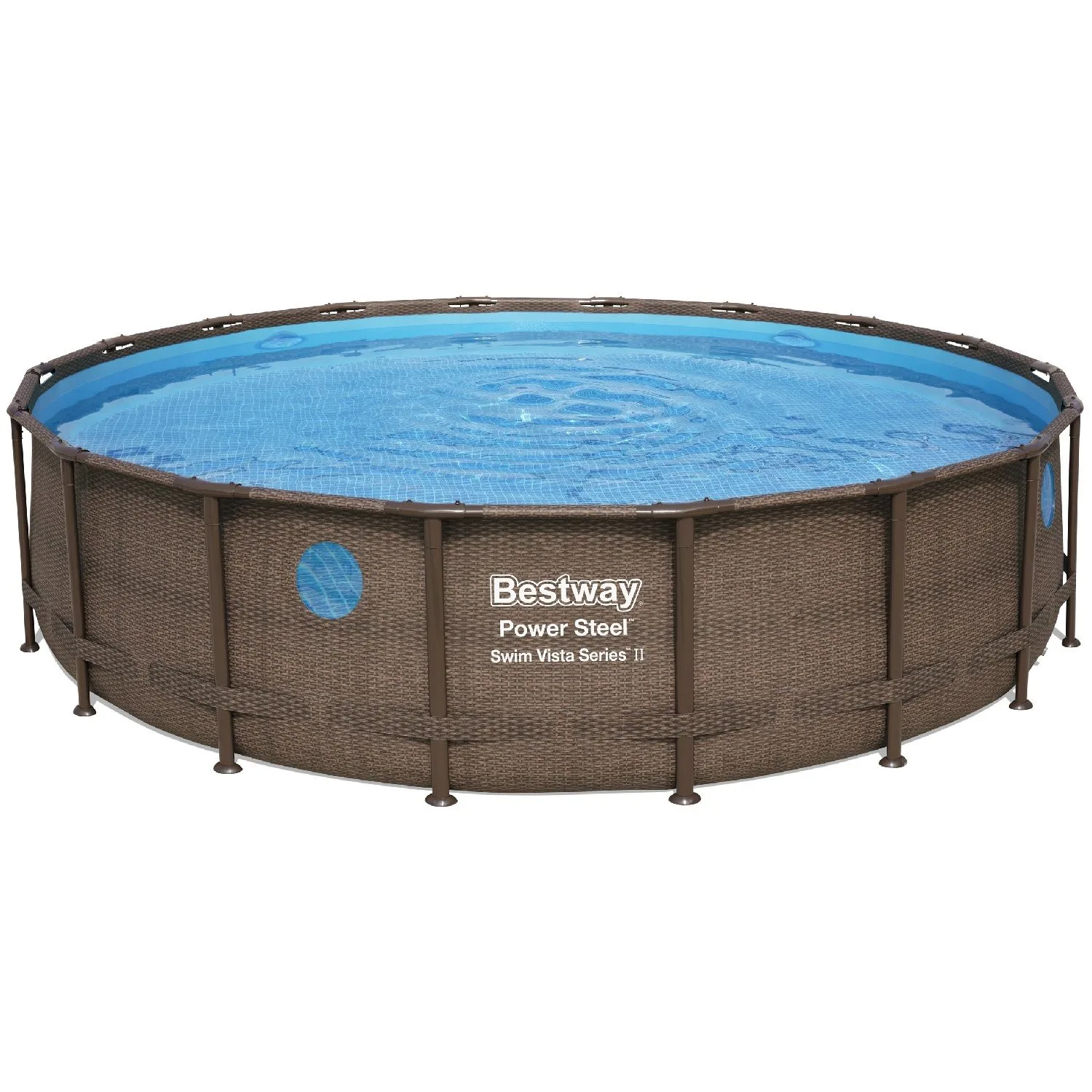 Каркасный бассейн Bestway Steel 56977 (549х122 см) с картриджным фильтром, лестницей и защитным тентом - фото 2