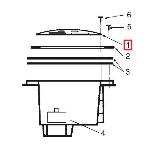 Решетка для донного слива Hayward ANTI-VORTEX - фото 2