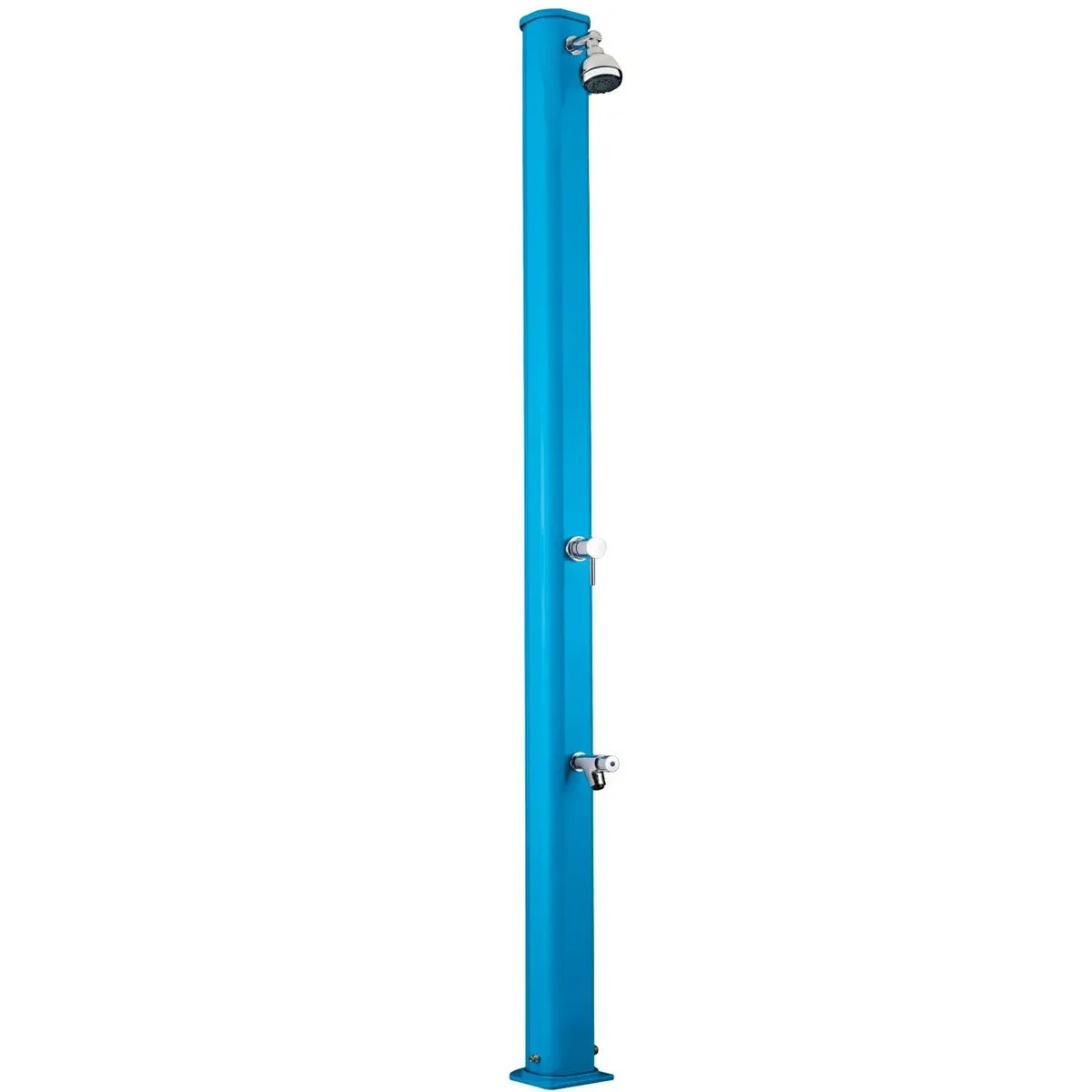 Душ солнечный AquaVaiva Jolly S 22л Light Blue, Алюминиевый с мойкой для ног