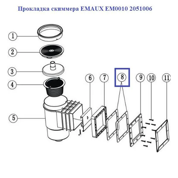 Прокладка скиммера Aquaviva EM0010 2051006 - фото 2