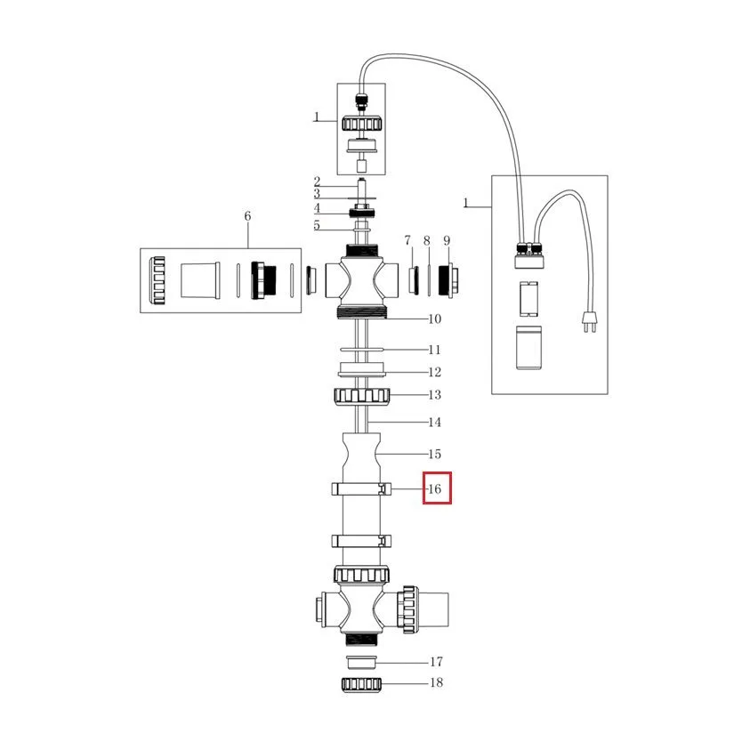 Хомут для ультрафиолетовой установки Aquaviva NT-UV16 - фото 2