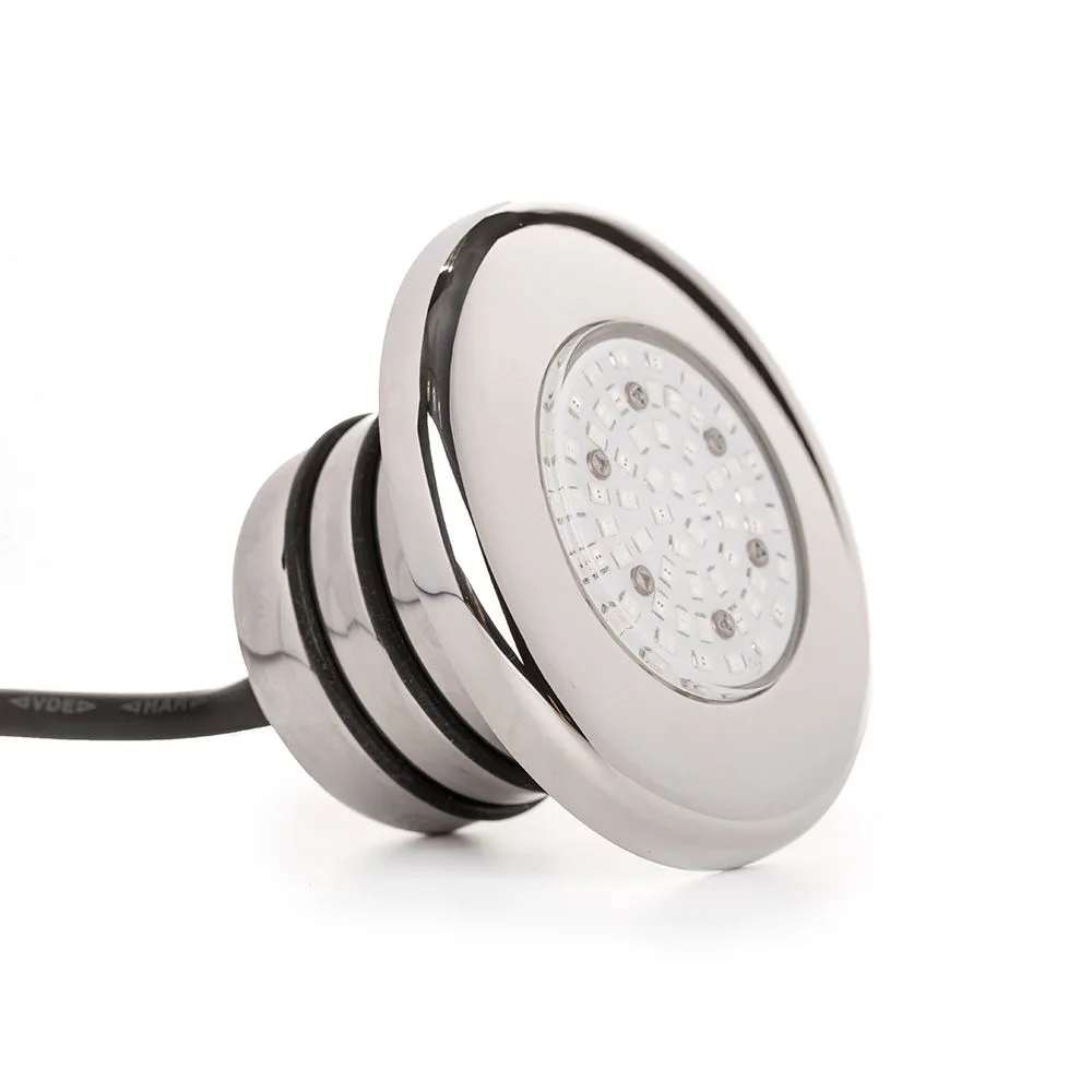 Прожектор светодиодный Aquaviva LED203 54LED (5Вт) RGB, стальной - фото 2