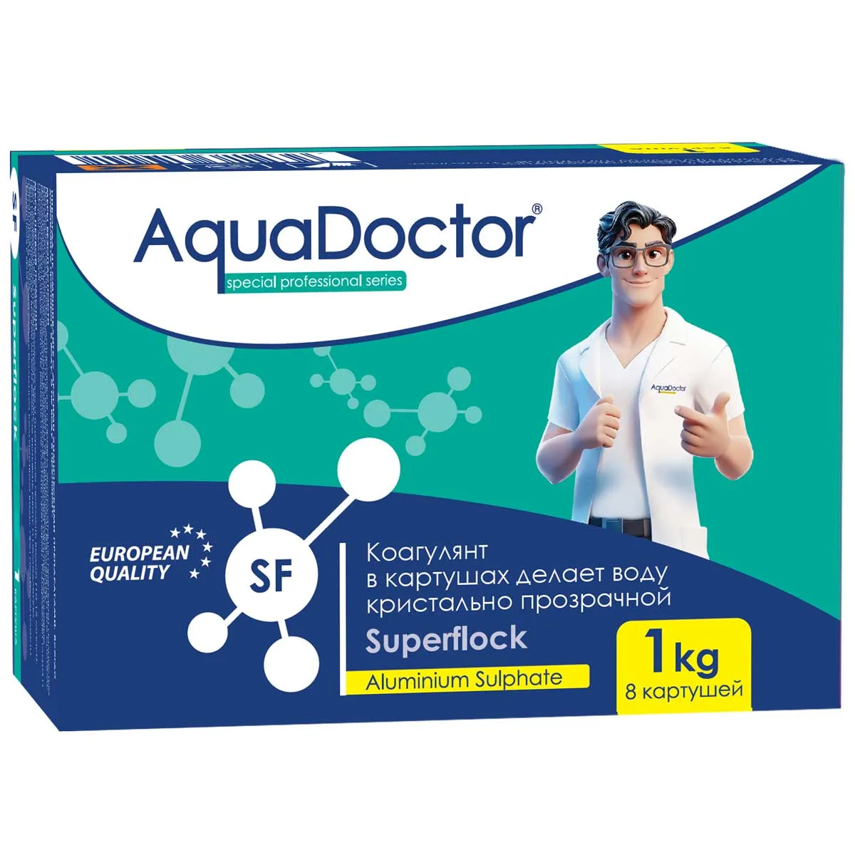 Коагулянт AquaDoctor Superflock в картушах 8 шт Коагулянт AquaDoctor Superflock в картушах 8 шт