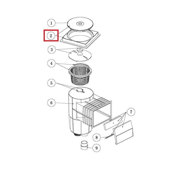 Рамка крышки скиммера серии Aquaviva EM0130/EM0140 - фото 3