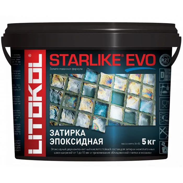 Затирочная смесь Litokol STARLIKE EVO Azzuro Pastello S.300, 5 кг - фото 2