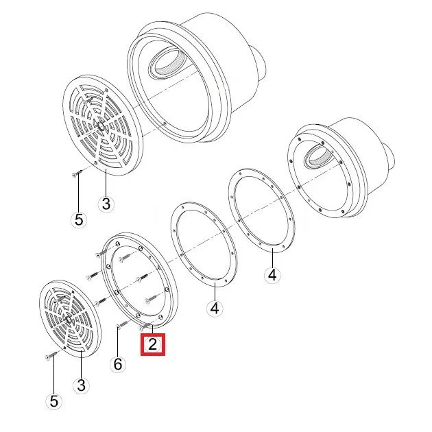 Фланец-кольцо донного слива Kripsol SRPL (RRP020.A/R1232020.0) - фото 2