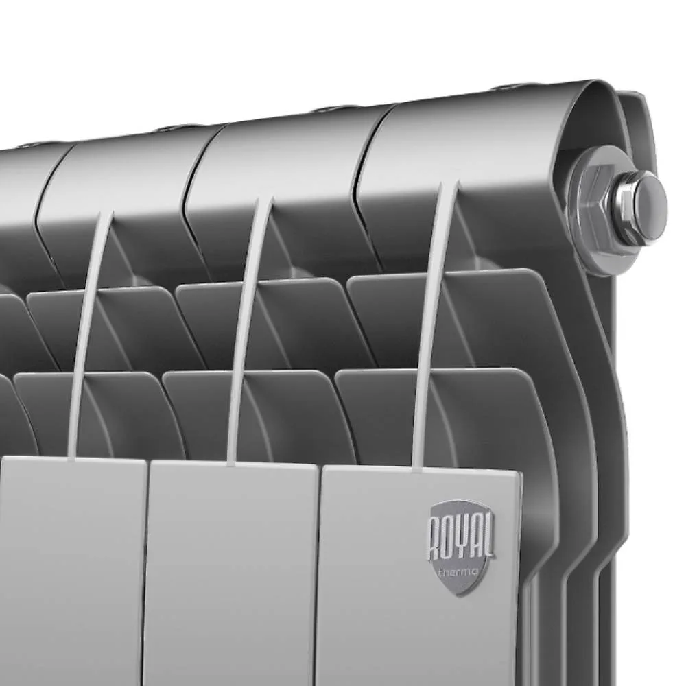 Радиатор алюминиевый Royal Thermo Biliner Alum 500 Silver Satin - 8 секц. - фото 2