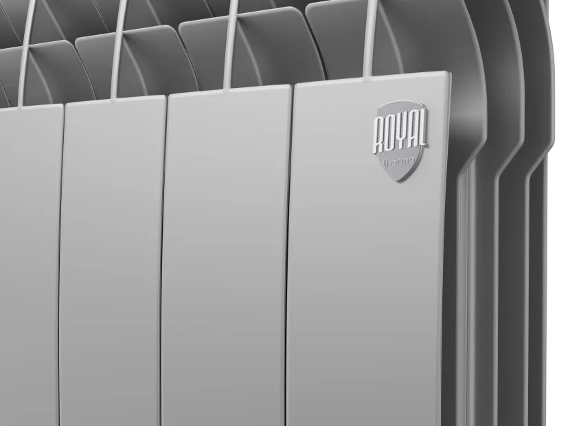 Радиатор алюминиевый Royal Thermo Biliner Alum 500 Silver Satin - 4 секц. - фото 3