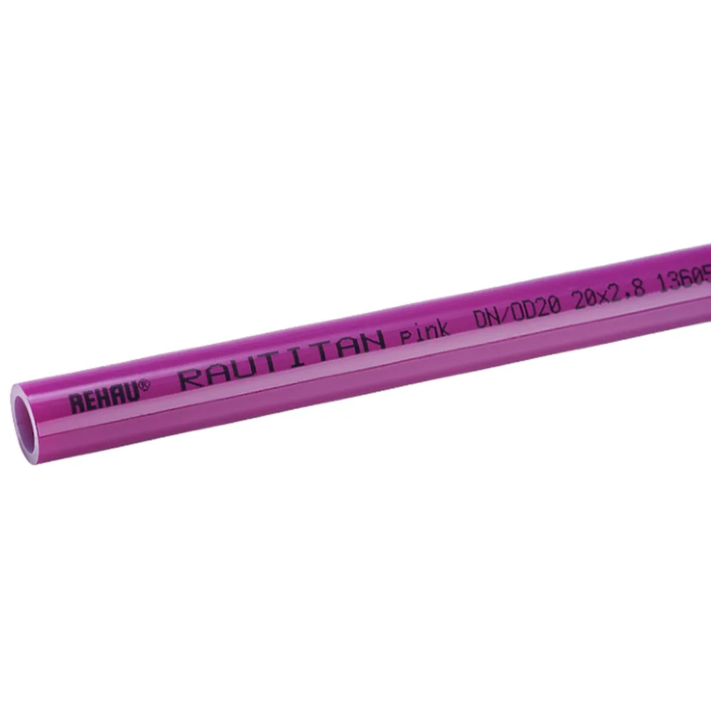 Труба универсальная REHAU RAUTITAN pink+ 25х3,5, метр, (50)