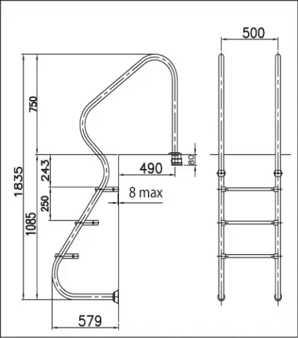 Лестница для бассейна Easy Access