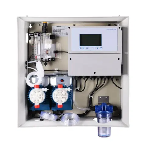 Дозирующее оборудование Станция контроля качества воды AquaViva PH+Free Cl 5л/ч + Ячейка + 2 насоса
