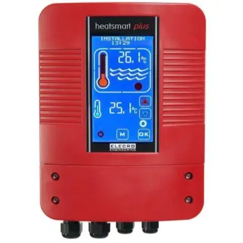 Панель управления бассейном Цифровой контроллер Elecro Heatsmart Plus теплообменника G2\SST + датчик потока и температуры