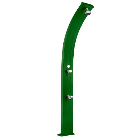 Душ для бассейна Душ солнечный AquaViva Spring 25л Green, Алюминиевый с мойкой для ног