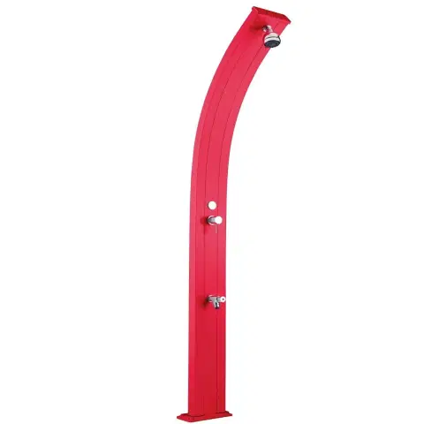 Душ для бассейна Душ солнечный AquaViva Spring 25л Cherry, Алюминиевый с мойкой для ног