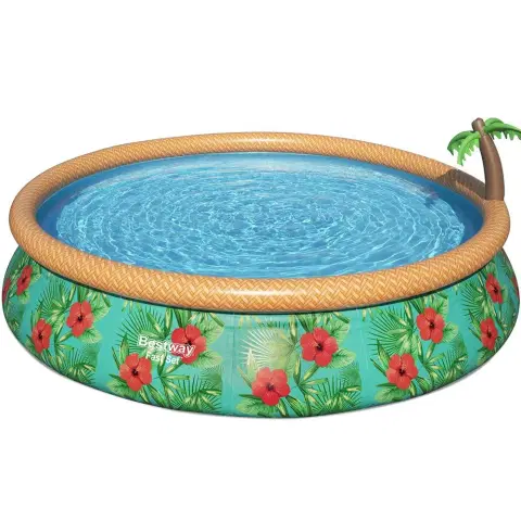 Сборный бассейн Надувной круглый бассейн Bestway 57416 Paradise Palms (457x84 см) с картриджным фильтром